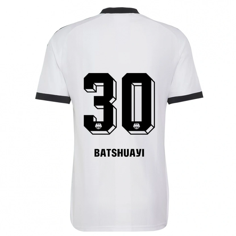 Danxen Criança Camisola Michy Batshuayi #30 Branco Preto Alternativa 2026/27 Camisa Brasil