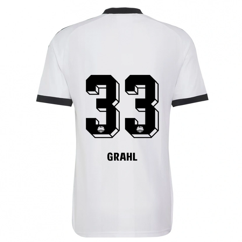Danxen Criança Camisola Jens Grahl #33 Branco Preto Alternativa 2026/27 Camisa Brasil