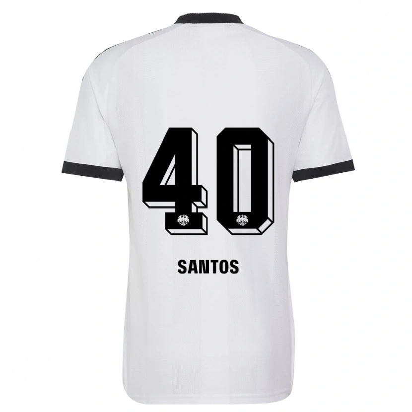 Danxen Criança Camisola Kauã Santos #40 Branco Preto Alternativa 2026/27 Camisa Brasil