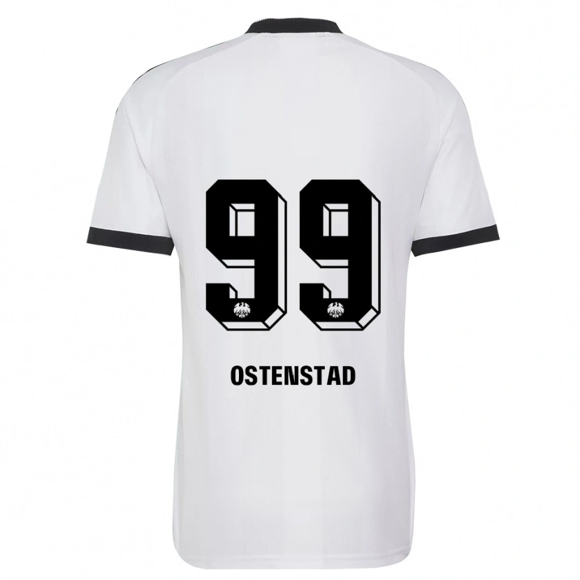 Danxen Criança Camisola Marthine Østenstad #99 Branco Preto Alternativa 2026/27 Camisa Brasil