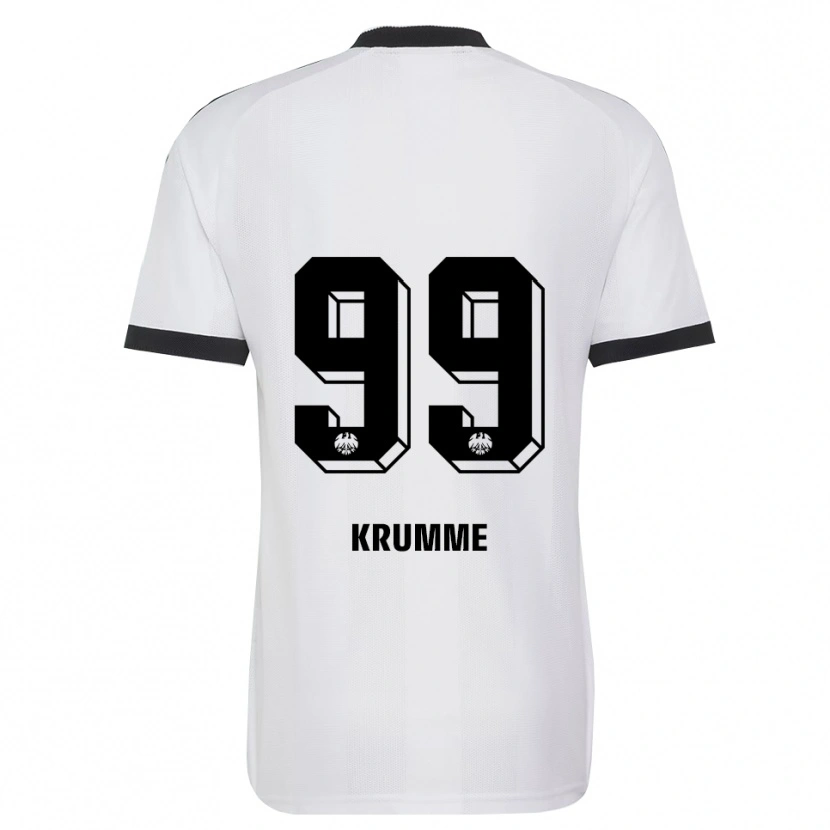 Danxen Criança Camisola Janne Krumme #99 Branco Preto Alternativa 2026/27 Camisa Brasil