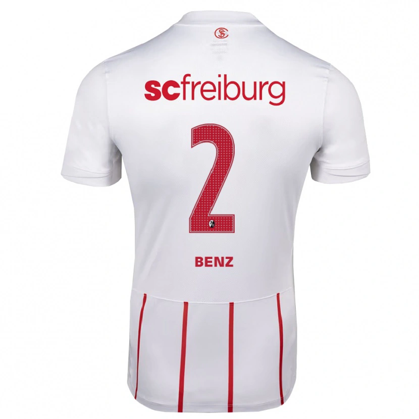 Danxen Criança Camisola Max Benz #2 Branco Vermelho Amarelo Alternativa 2026/27 Camisa Brasil