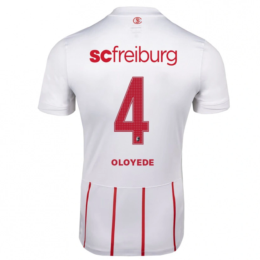 Danxen Criança Camisola Sebastian Oloyede #4 Branco Vermelho Amarelo Alternativa 2026/27 Camisa Brasil