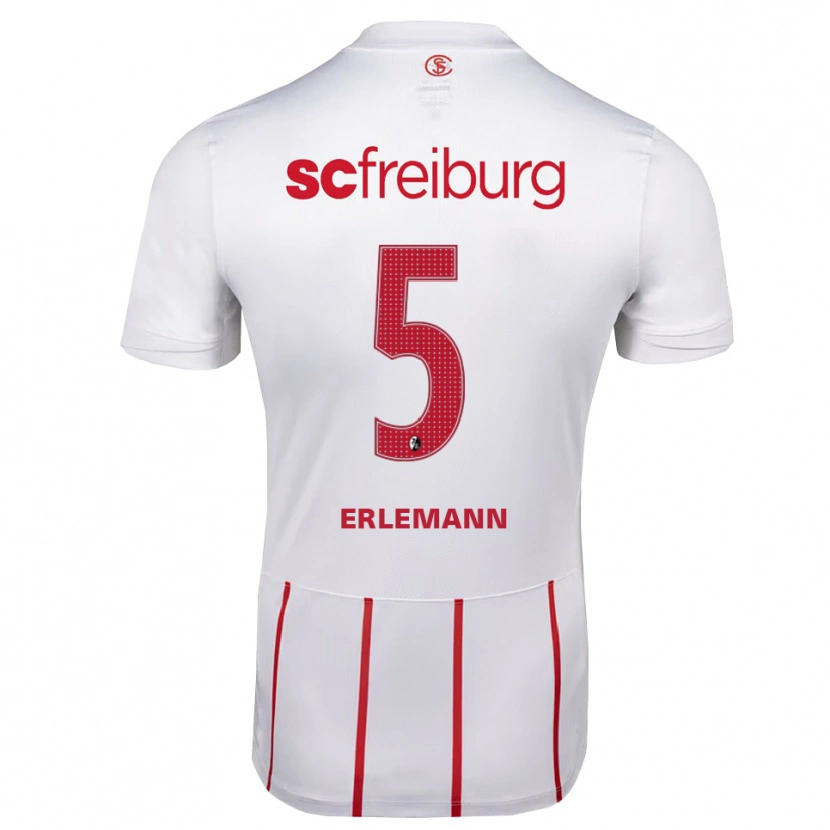 Danxen Criança Camisola Linus Erlemann #5 Branco Vermelho Amarelo Alternativa 2026/27 Camisa Brasil