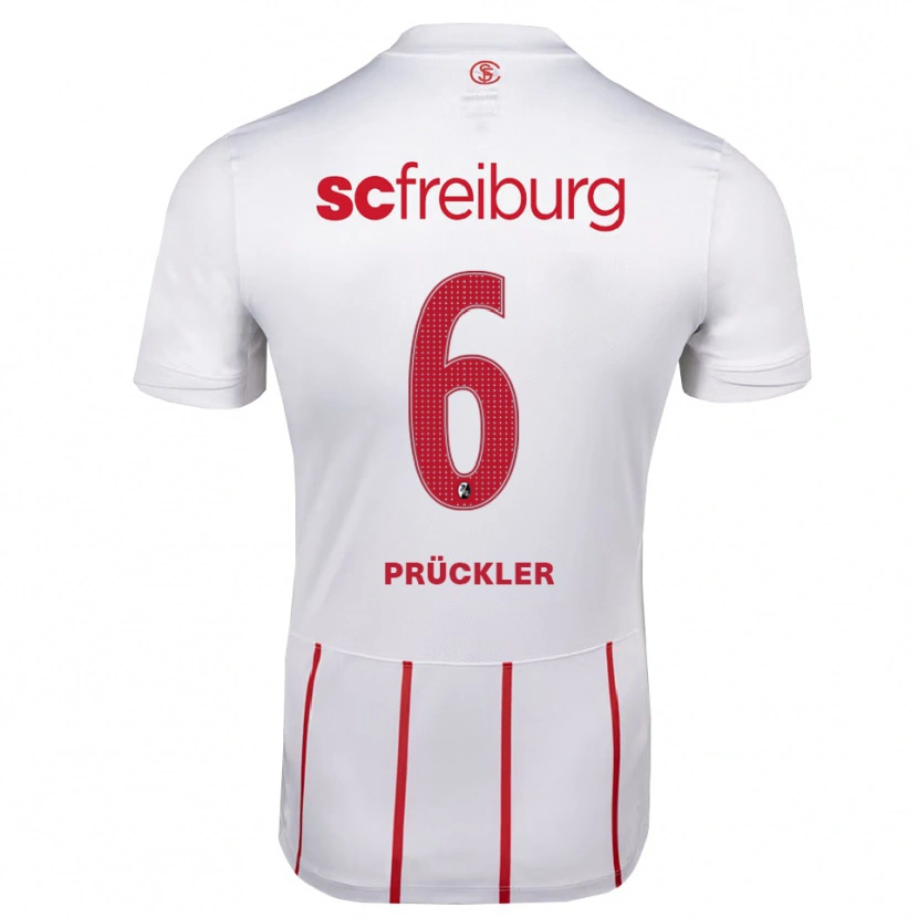 Danxen Criança Camisola Moritz Prückler #6 Branco Vermelho Amarelo Alternativa 2026/27 Camisa Brasil