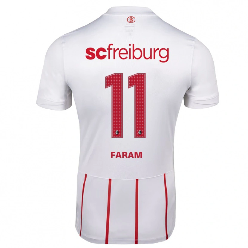 Danxen Criança Camisola Djamal Faram #11 Branco Vermelho Amarelo Alternativa 2026/27 Camisa Brasil