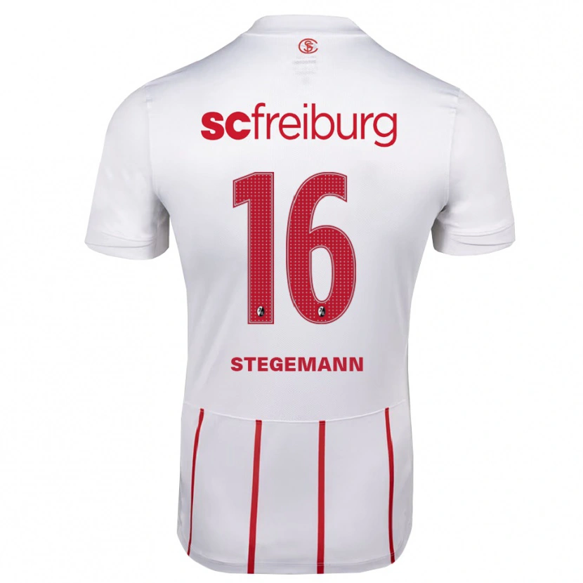 Danxen Criança Camisola Greta Stegemann #16 Branco Vermelho Amarelo Alternativa 2026/27 Camisa Brasil