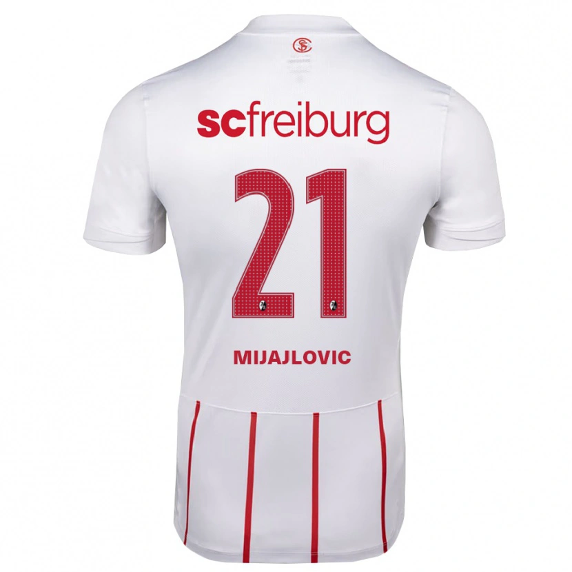 Danxen Criança Camisola Mladen Mijajlovic #21 Branco Vermelho Amarelo Alternativa 2026/27 Camisa Brasil