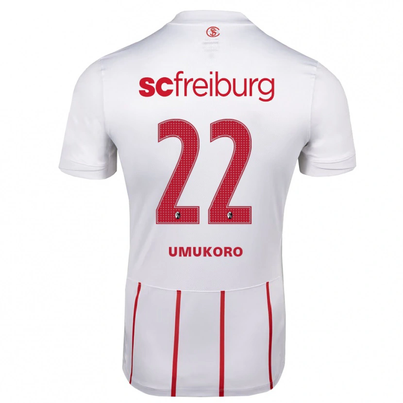 Danxen Criança Camisola Jayden Umukoro #22 Branco Vermelho Amarelo Alternativa 2026/27 Camisa Brasil