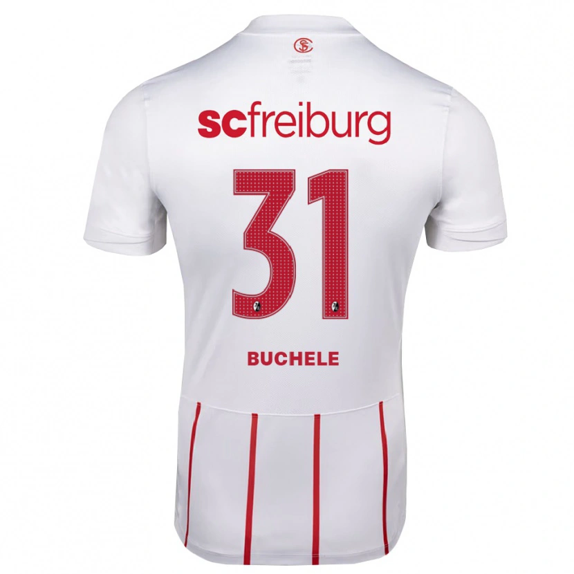 Danxen Criança Camisola Mia Büchele #31 Branco Vermelho Amarelo Alternativa 2026/27 Camisa Brasil