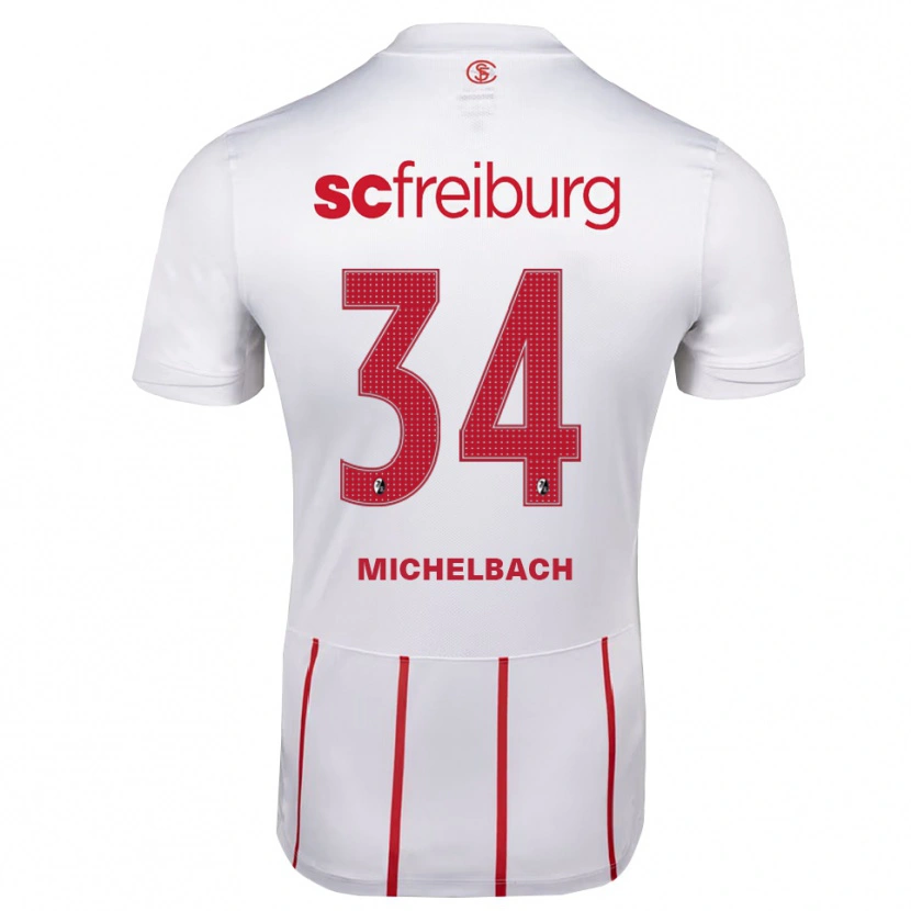 Danxen Criança Camisola Kilian Michelbach #34 Branco Vermelho Amarelo Alternativa 2026/27 Camisa Brasil