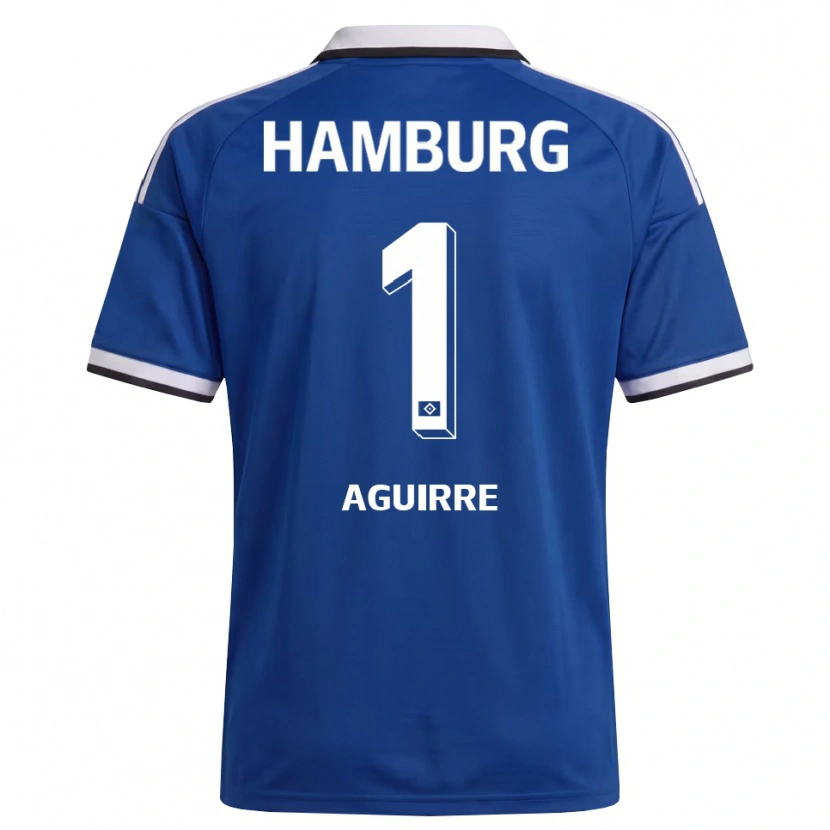 Danxen Criança Camisola José Aguirre #1 Branco Azul Alternativa 2026/27 Camisa Brasil