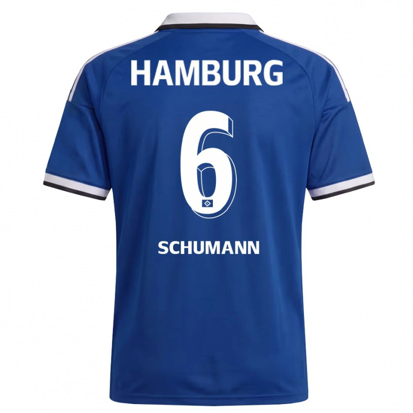 Danxen Criança Camisola Henri Schümann #6 Branco Azul Alternativa 2026/27 Camisa Brasil
