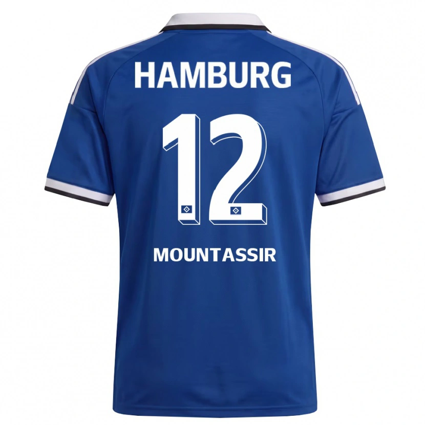 Danxen Criança Camisola Youssef Mountassir #12 Branco Azul Alternativa 2026/27 Camisa Brasil