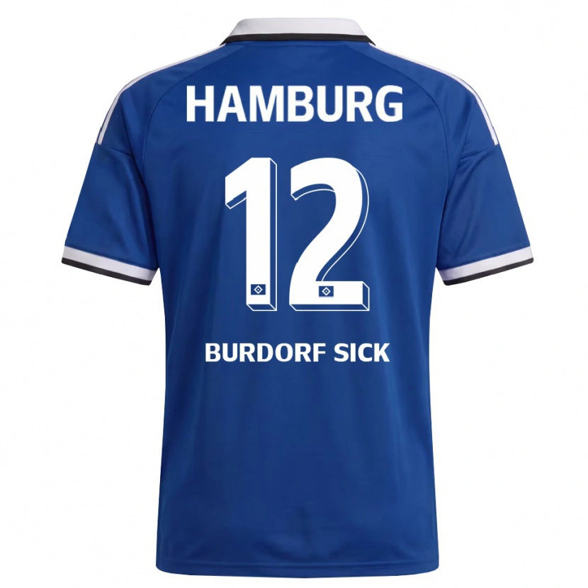 Danxen Criança Camisola Emma Burdorf-Sick #12 Branco Azul Alternativa 2026/27 Camisa Brasil