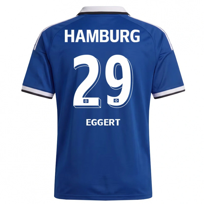 Danxen Criança Camisola Leni Eggert #29 Branco Azul Alternativa 2026/27 Camisa Brasil