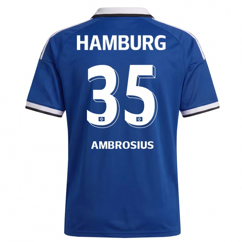 Danxen Criança Camisola Stephan Ambrosius #35 Branco Azul Alternativa 2026/27 Camisa Brasil