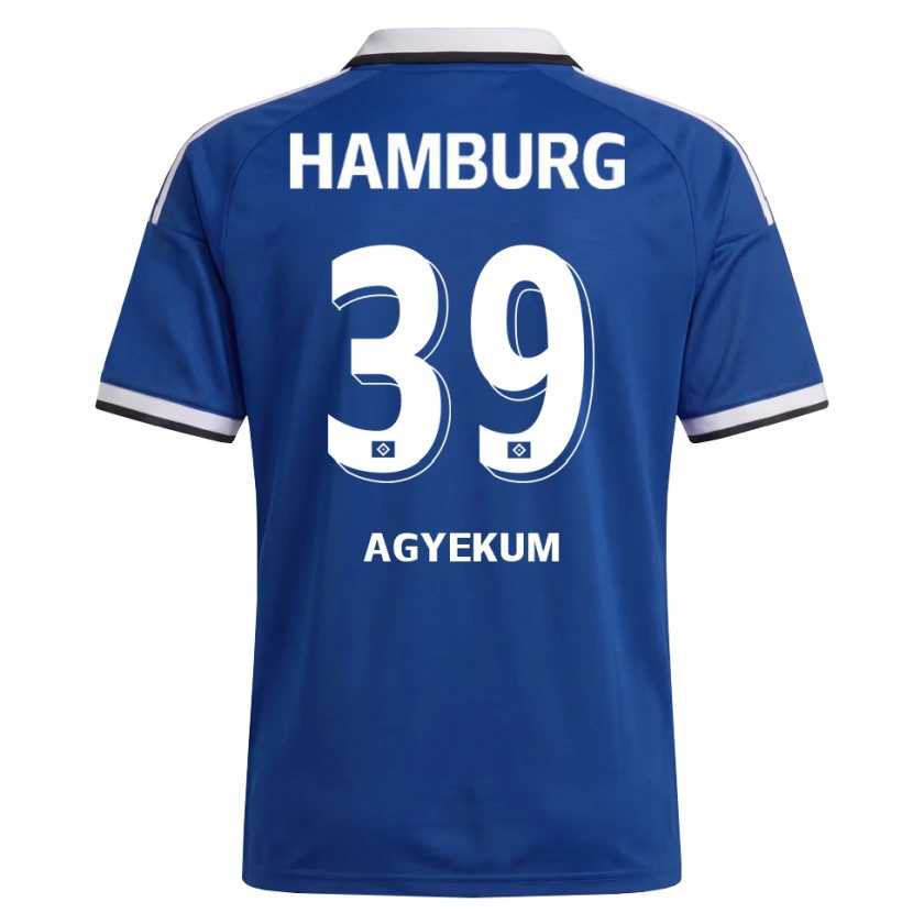Danxen Criança Camisola Joel Agyekum #39 Branco Azul Alternativa 2026/27 Camisa Brasil