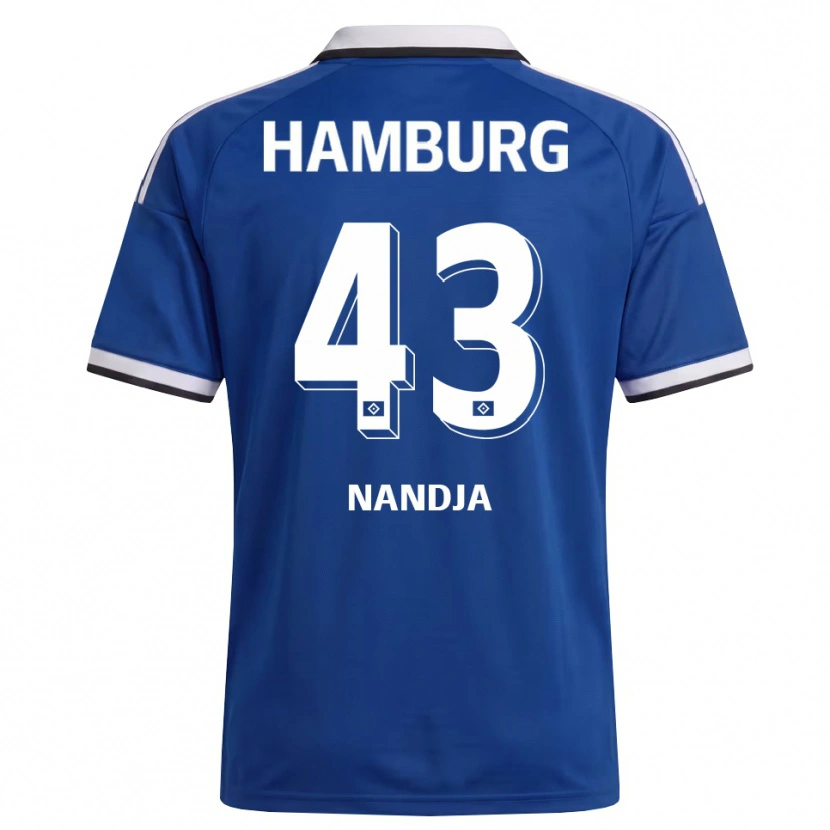 Danxen Criança Camisola Shafiq Nandja #43 Branco Azul Alternativa 2026/27 Camisa Brasil