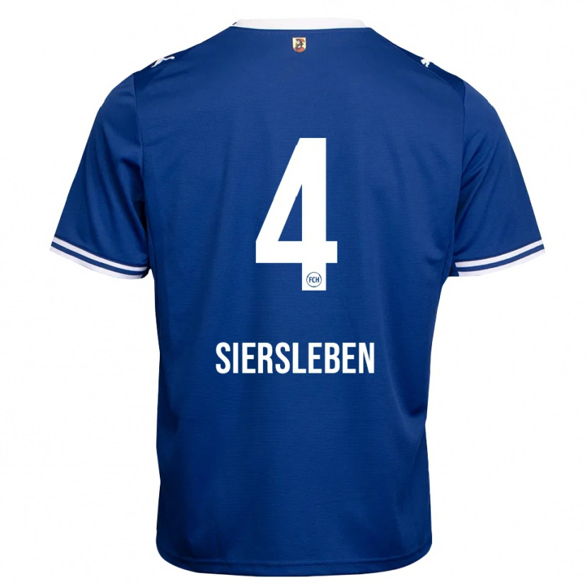Danxen Criança Camisola Tim Siersleben #4 Azul Real Branco Alternativa 2026/27 Camisa Brasil