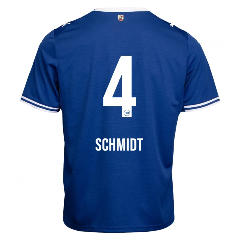 Danxen Criança Camisola Luke Schmidt #4 Azul Real Branco Alternativa 2026/27 Camisa Brasil