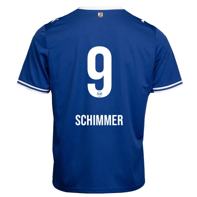 Danxen Criança Camisola Stefan Schimmer #9 Azul Real Branco Alternativa 2026/27 Camisa Brasil