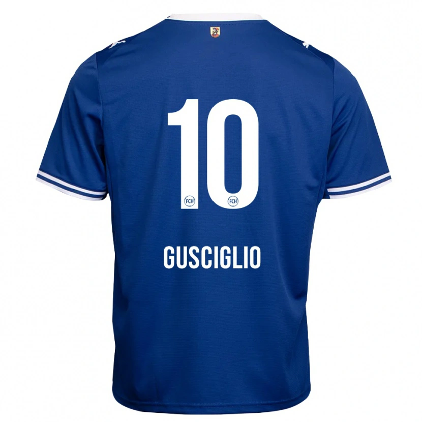 Danxen Criança Camisola Alessio Gusciglio #10 Azul Real Branco Alternativa 2026/27 Camisa Brasil
