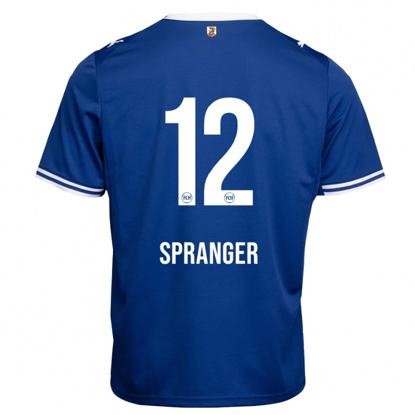 Danxen Criança Camisola Luke Spranger #12 Azul Real Branco Alternativa 2026/27 Camisa Brasil