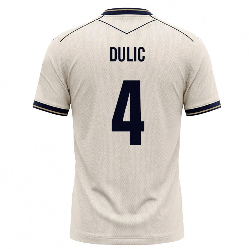 Danxen Criança Camisola Sean Dulic #4 Branco Azul Tinta Alternativa 2026/27 Camisa Brasil