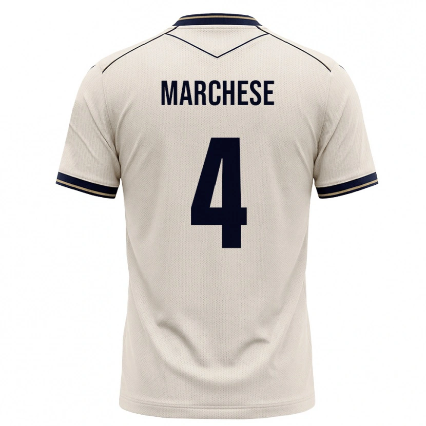 Danxen Criança Camisola Luca Marchese #4 Branco Azul Tinta Alternativa 2026/27 Camisa Brasil