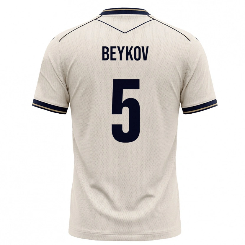 Danxen Criança Camisola Viktor Beykov #5 Branco Azul Tinta Alternativa 2026/27 Camisa Brasil