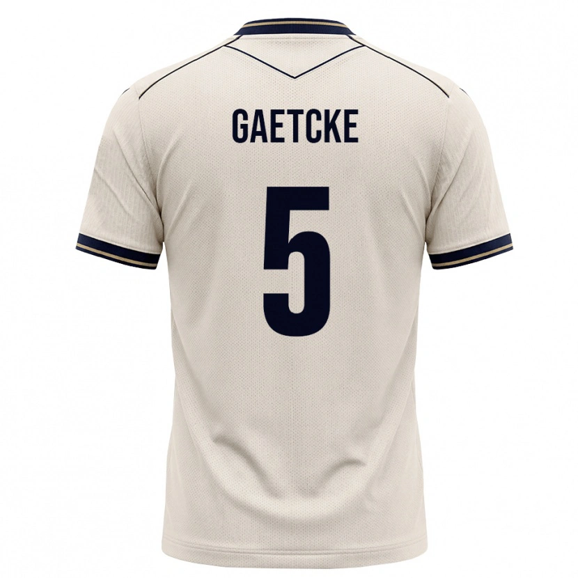 Danxen Criança Camisola Magnus Gaetcke #5 Branco Azul Tinta Alternativa 2026/27 Camisa Brasil