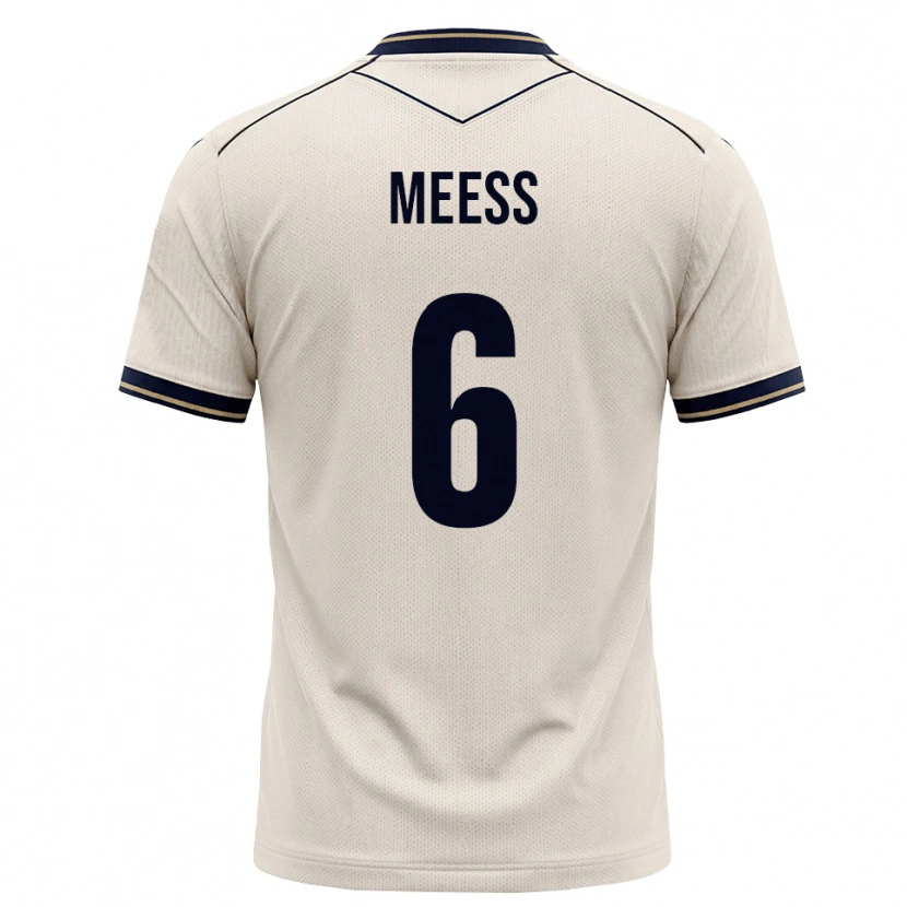 Danxen Criança Camisola Jakob Meeß #6 Branco Azul Tinta Alternativa 2026/27 Camisa Brasil
