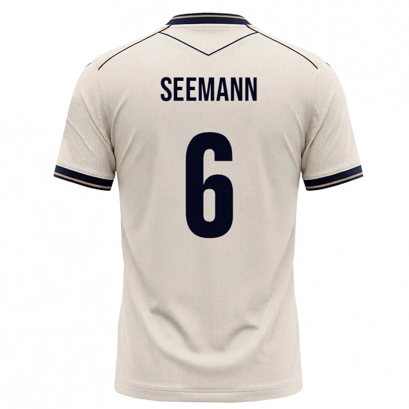 Danxen Criança Camisola Elias Seemann #6 Branco Azul Tinta Alternativa 2026/27 Camisa Brasil