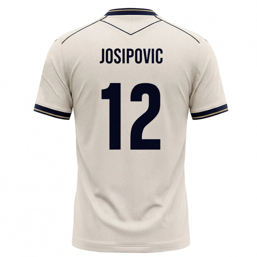 Danxen Criança Camisola Mihael Josipovic #12 Branco Azul Tinta Alternativa 2026/27 Camisa Brasil