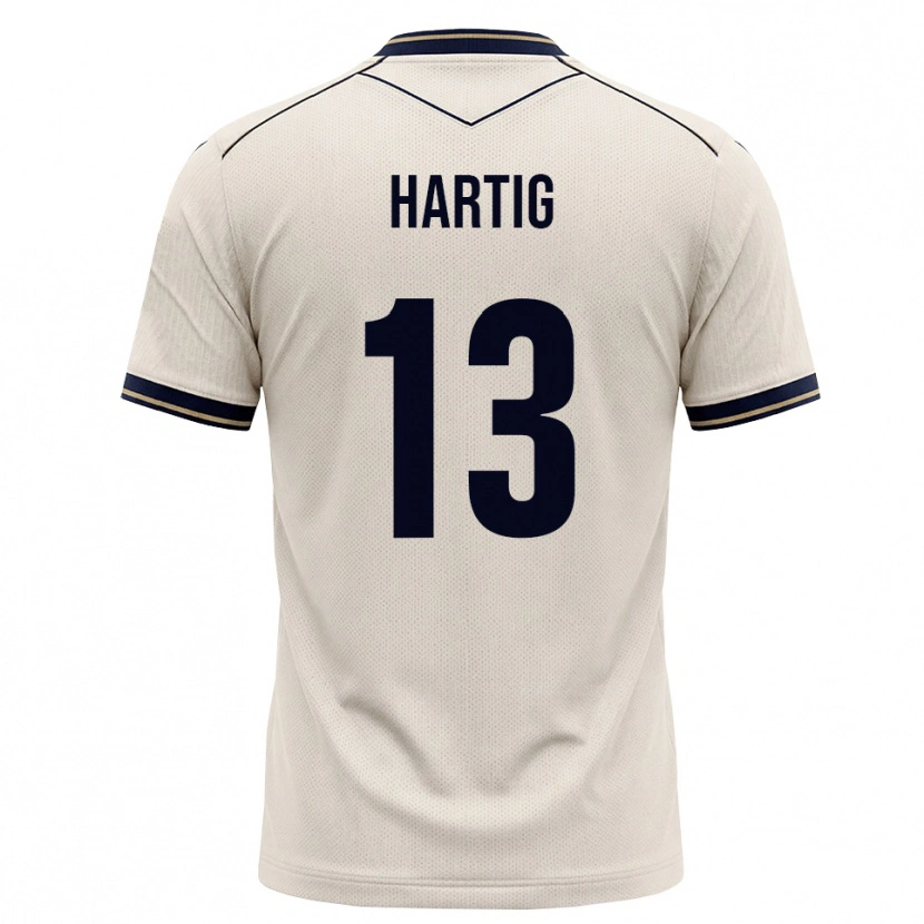 Danxen Criança Camisola Isabella Hartig #13 Branco Azul Tinta Alternativa 2026/27 Camisa Brasil