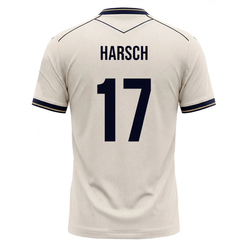 Danxen Criança Camisola Franziska Harsch #17 Branco Azul Tinta Alternativa 2026/27 Camisa Brasil