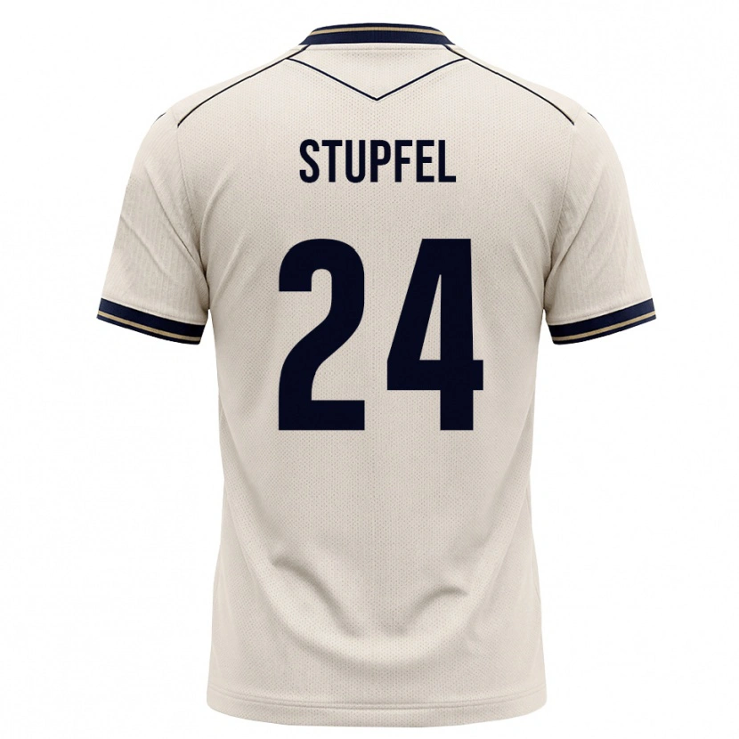Danxen Criança Camisola Janis Stupfel #24 Branco Azul Tinta Alternativa 2026/27 Camisa Brasil