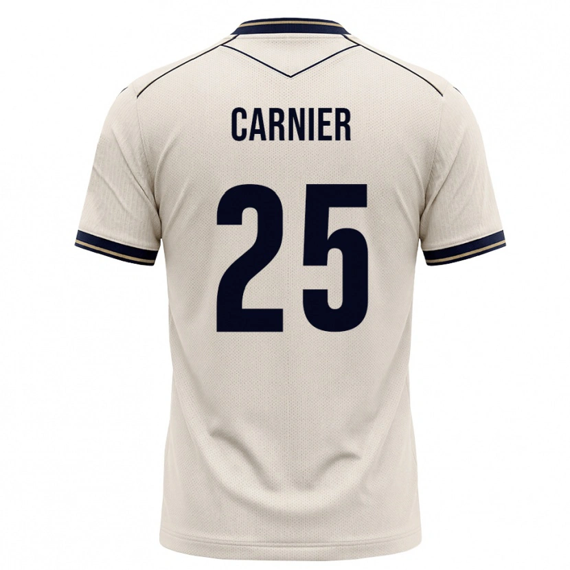 Danxen Criança Camisola Alekseï Carnier #25 Branco Azul Tinta Alternativa 2026/27 Camisa Brasil