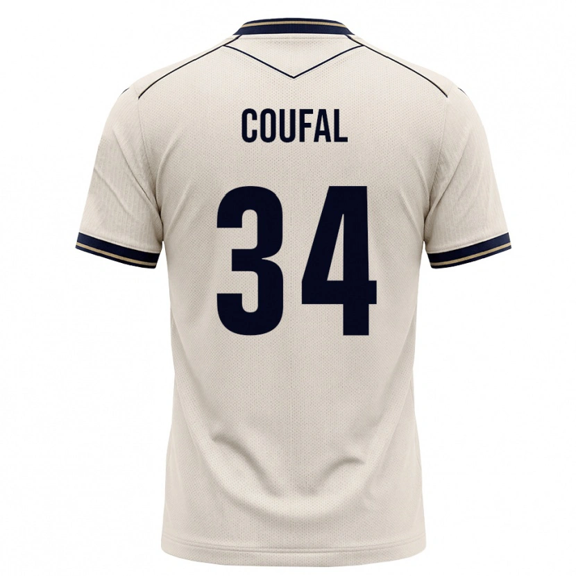 Danxen Criança Camisola Vladimír Coufal #34 Branco Azul Tinta Alternativa 2026/27 Camisa Brasil