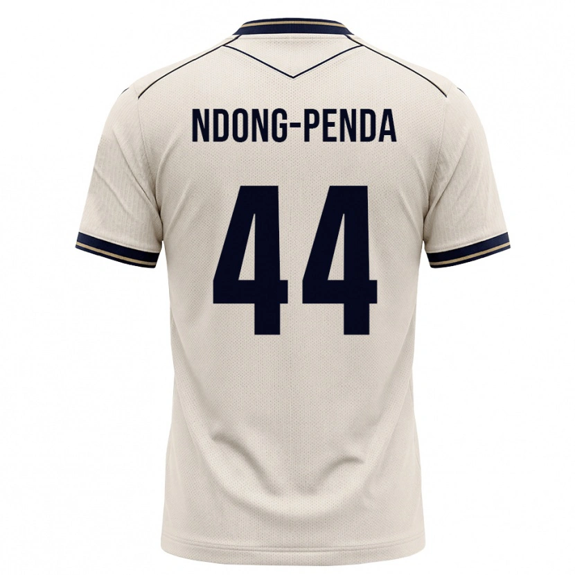 Danxen Criança Camisola Maxime Ndong-Penda #44 Branco Azul Tinta Alternativa 2026/27 Camisa Brasil