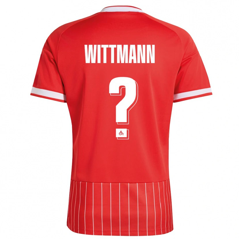 Danxen Criança Camisola Eyk Wittmann #0 Vermelho Branco Verde Alternativa 2026/27 Camisa Brasil