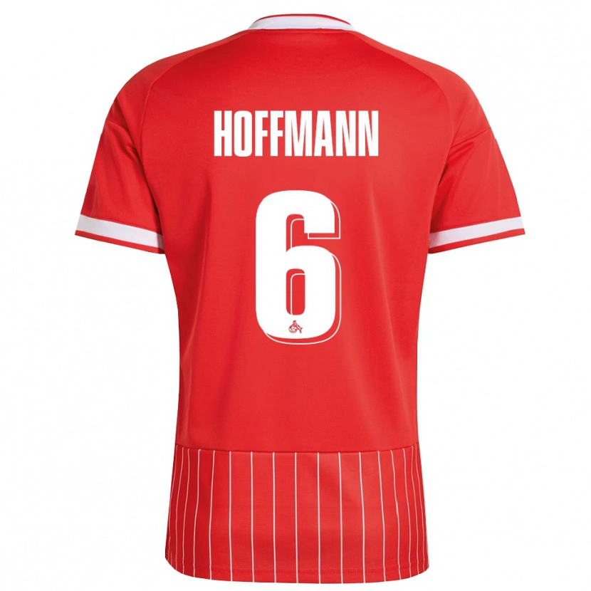 Danxen Criança Camisola Niklas Hoffmann #6 Vermelho Branco Verde Alternativa 2026/27 Camisa Brasil