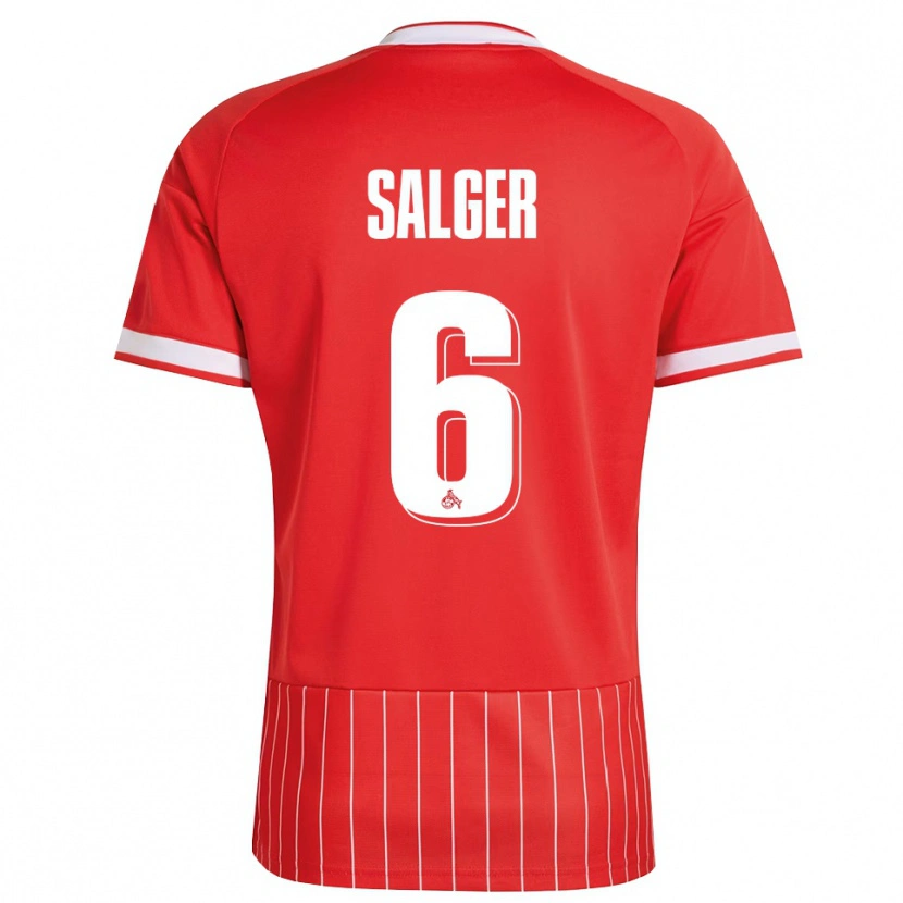 Danxen Criança Camisola Stephan Salger #6 Vermelho Branco Verde Alternativa 2026/27 Camisa Brasil
