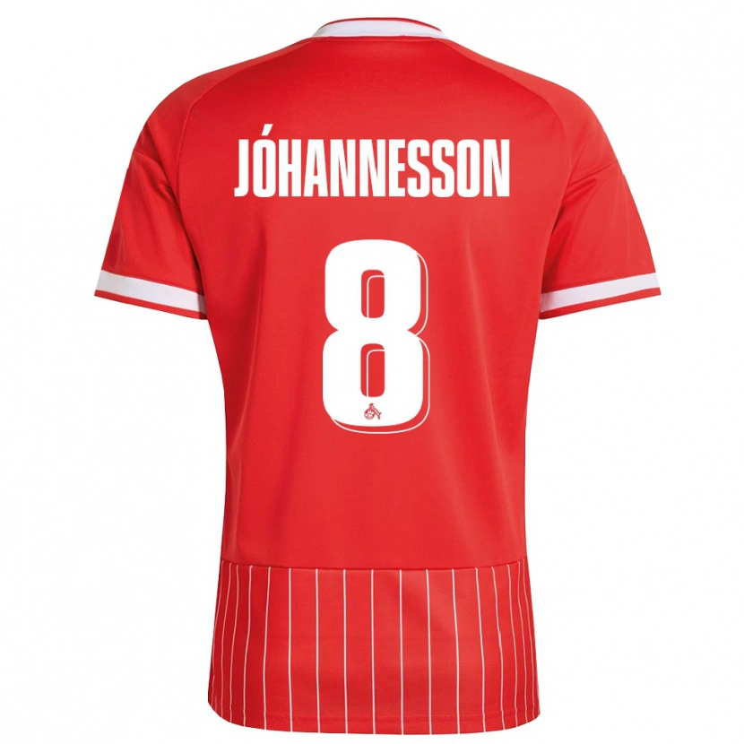 Danxen Criança Camisola Ísak Jóhannesson #8 Vermelho Branco Verde Alternativa 2026/27 Camisa Brasil