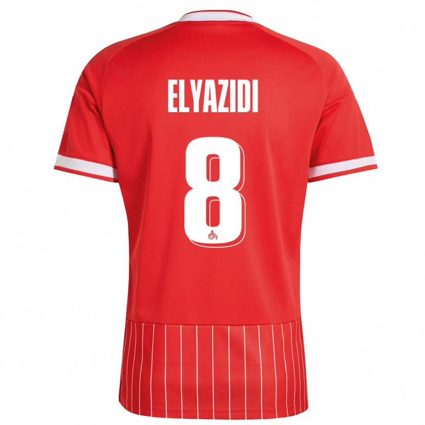 Danxen Criança Camisola Ilias Elyazidi #8 Vermelho Branco Verde Alternativa 2026/27 Camisa Brasil