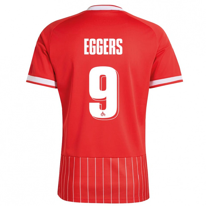 Danxen Criança Camisola Milian Eggers #9 Vermelho Branco Verde Alternativa 2026/27 Camisa Brasil