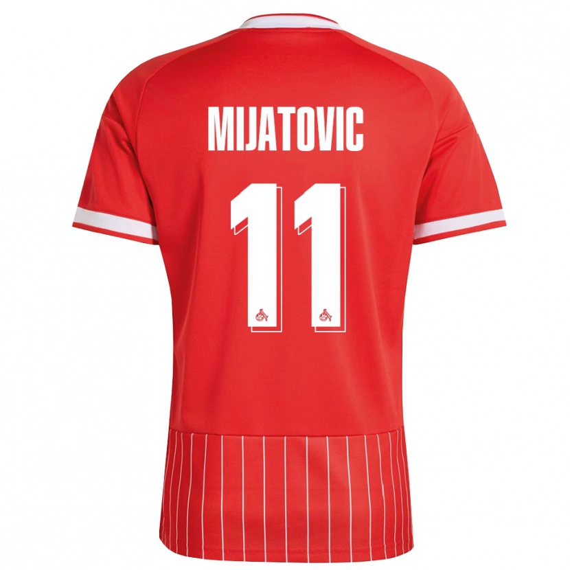 Danxen Criança Camisola Luca Mijatovic #11 Vermelho Branco Verde Alternativa 2026/27 Camisa Brasil