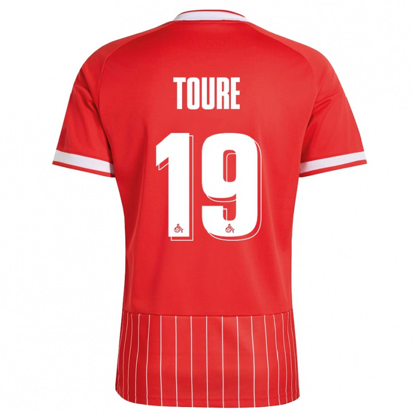 Danxen Criança Camisola Safyan Toure #19 Vermelho Branco Verde Alternativa 2026/27 Camisa Brasil