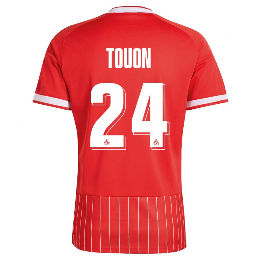 Danxen Criança Camisola Ella Touon #24 Vermelho Branco Verde Alternativa 2026/27 Camisa Brasil